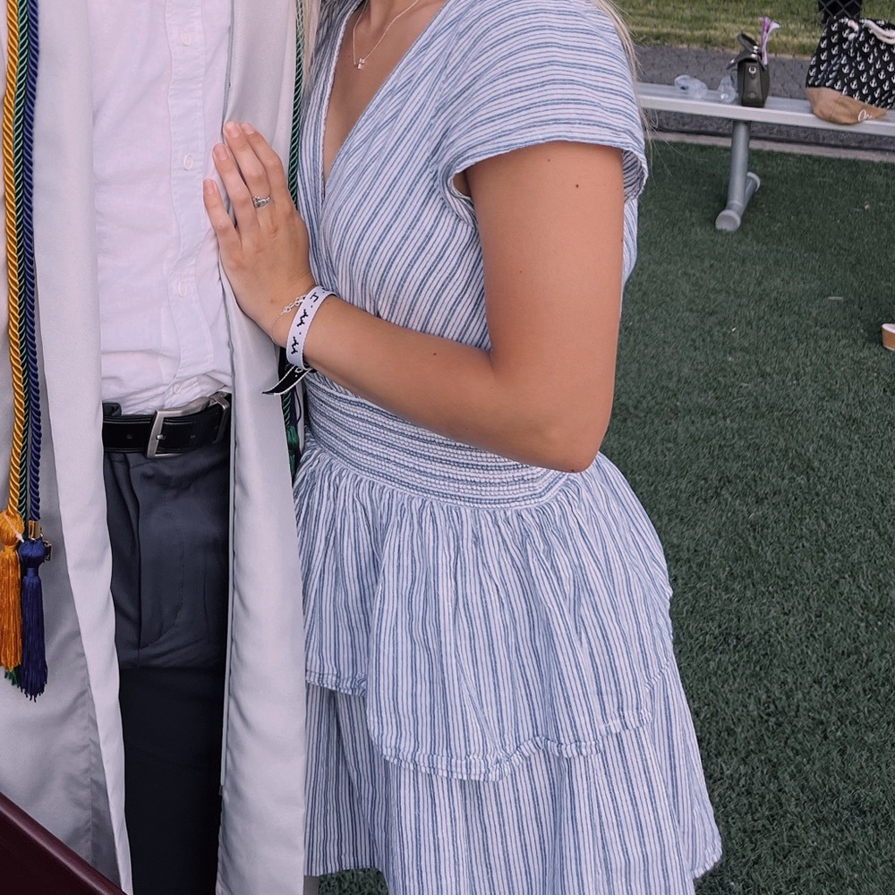 Striped Blue Dress